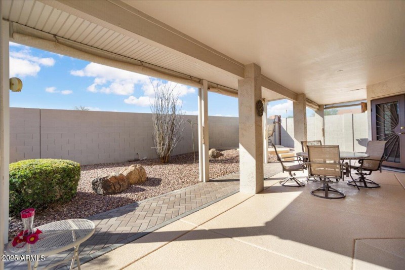 Full Covered and Extended Patio!