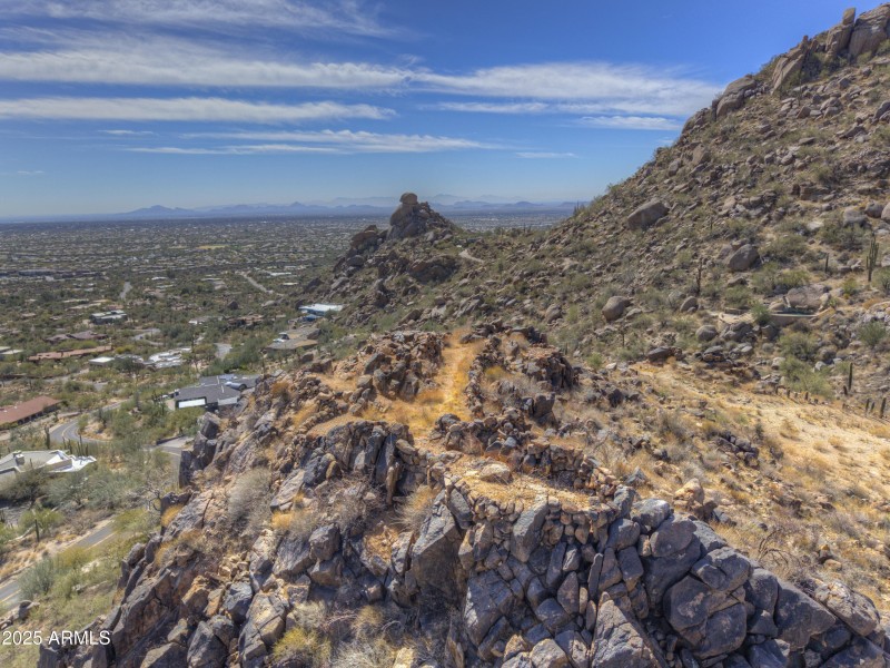 Nature trail leads to the top