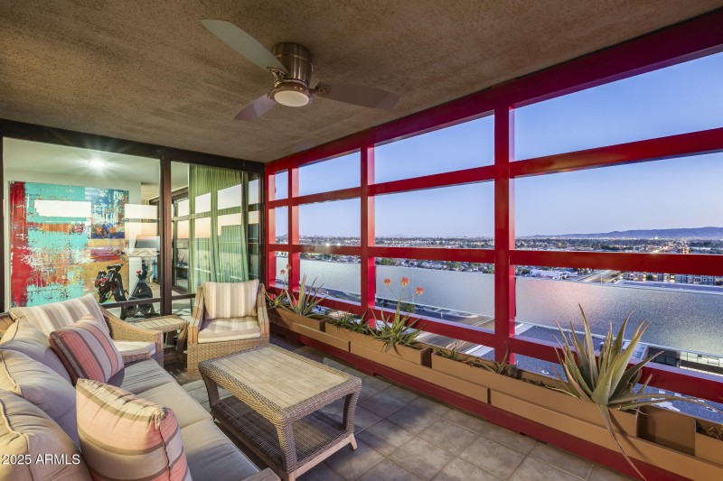 Oversized Balcony Overlooking the City