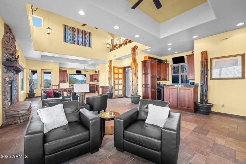 Great room looking southwest