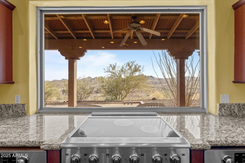 Amazing views from kitchen looking south