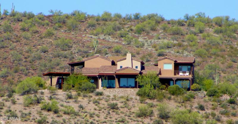 Front of home, looking west