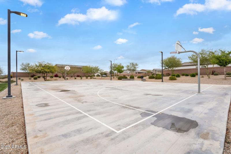 Community basketball court