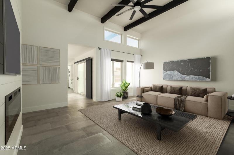 Living Room Virtually Staged