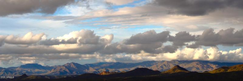 Northern mountain views from the house