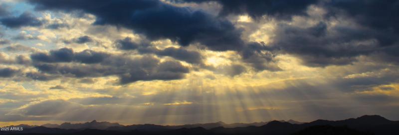 Sunrise view from the house