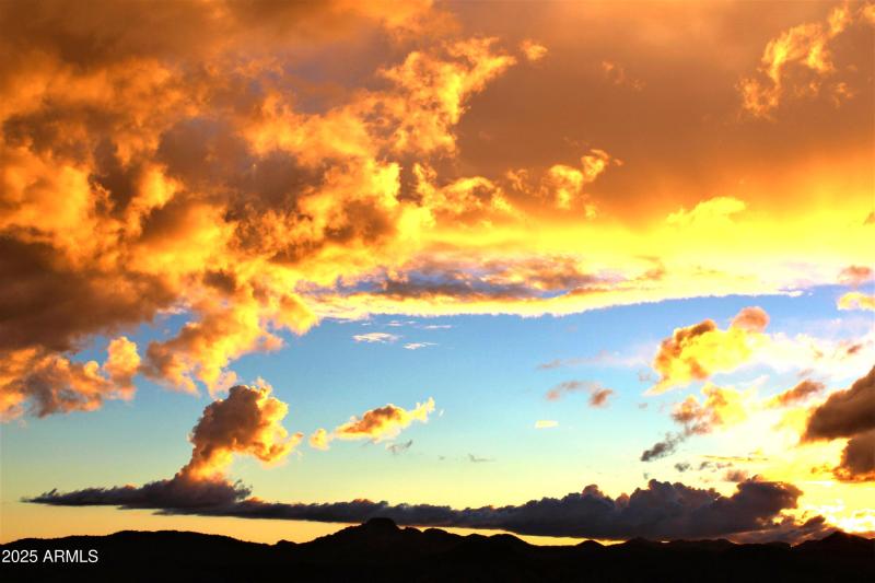 Spectacular sunset views from the house