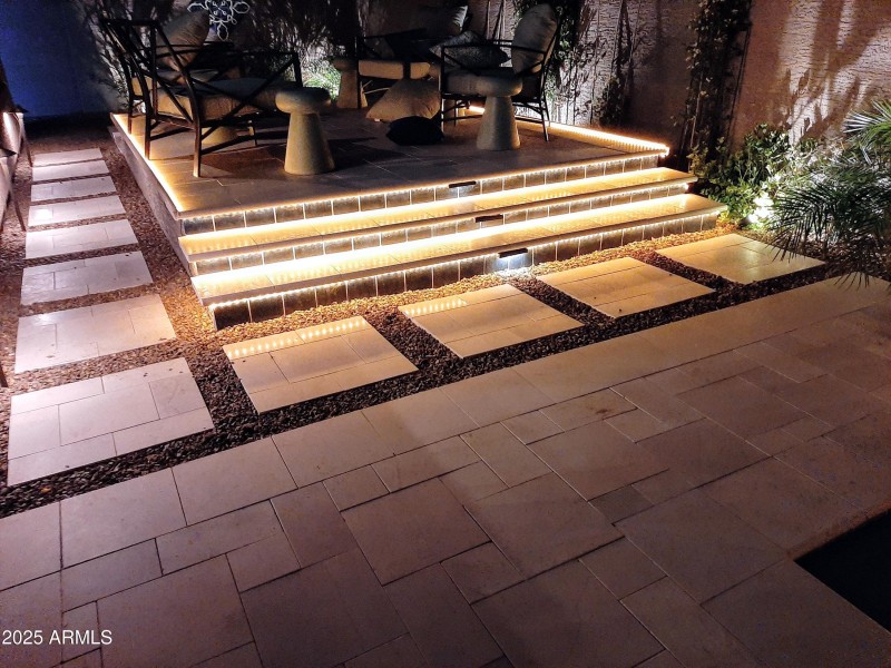 Deck with lights