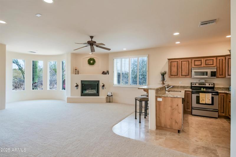 Lower Kitchen and dining area