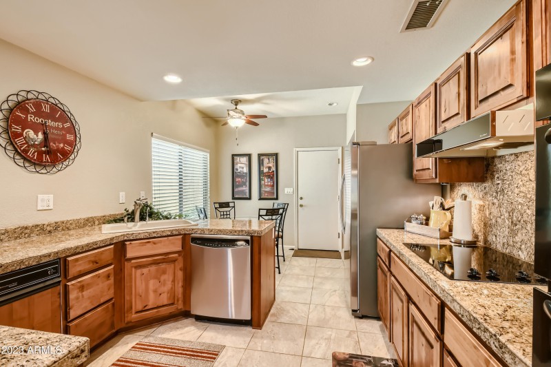 Breakfast nook & Garage entry