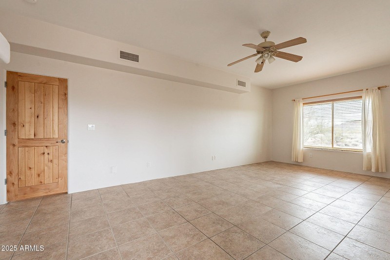 Spacious primary bedroom