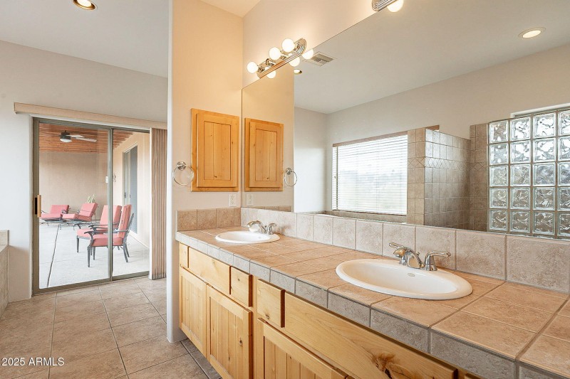 Private access to backyard patio