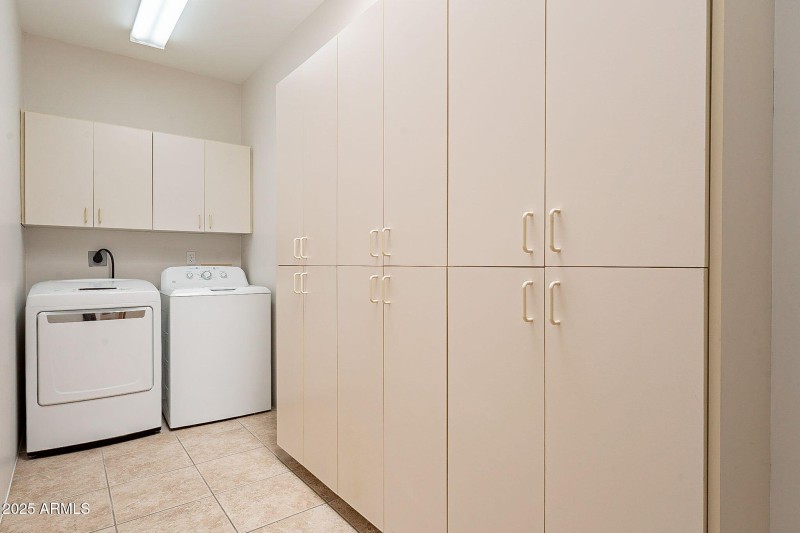 Storage in laundry room