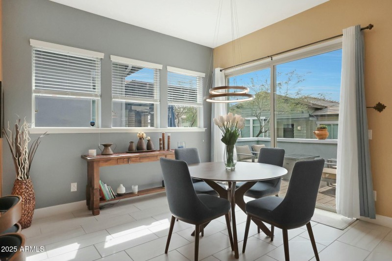 Dining Open to Courtyard