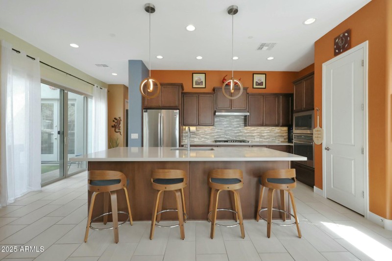 Sliders to side patio