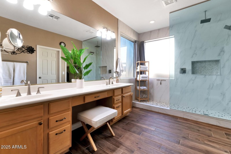 Elegant Oversized Shower at Primary Bath
