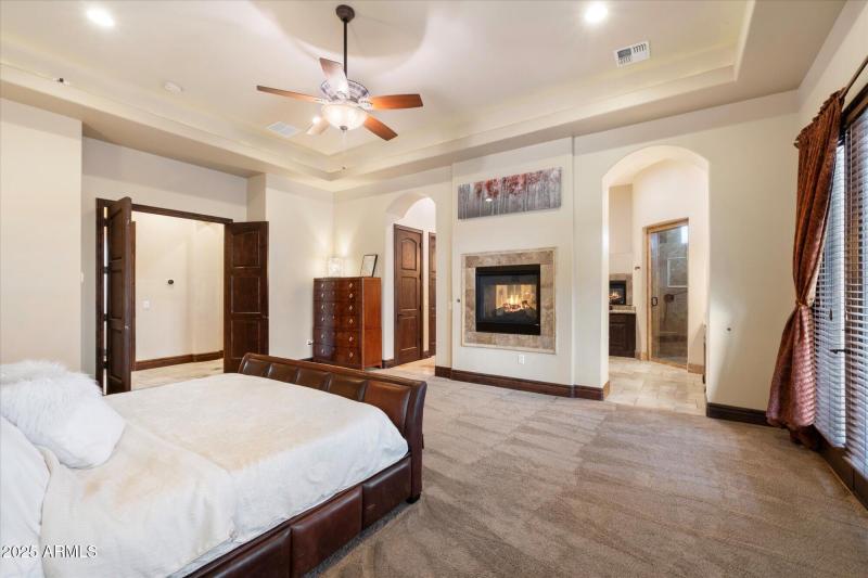 Cozy Two Way Fireplace