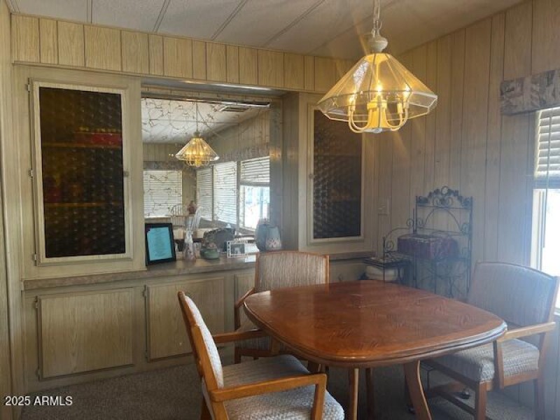 Dining Area with built in hutch