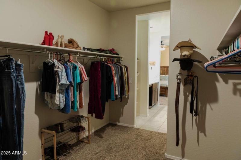 Master walk in closet