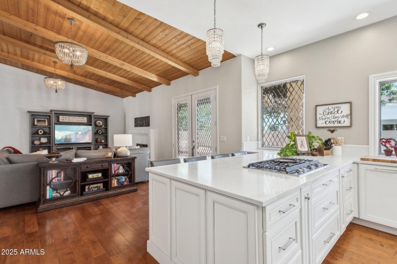 Kitchen to great room view