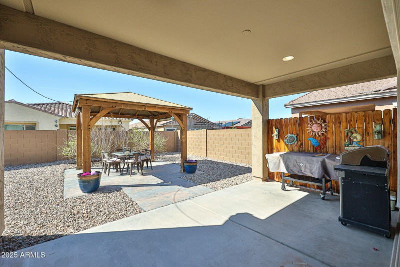 Covered patio