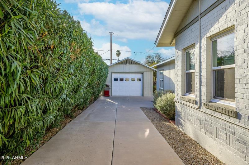 Garage and Side Drive
