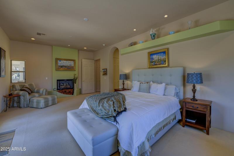 Master has fireplace too!