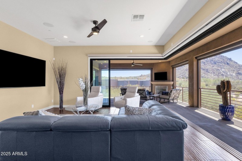 Living area wide open views