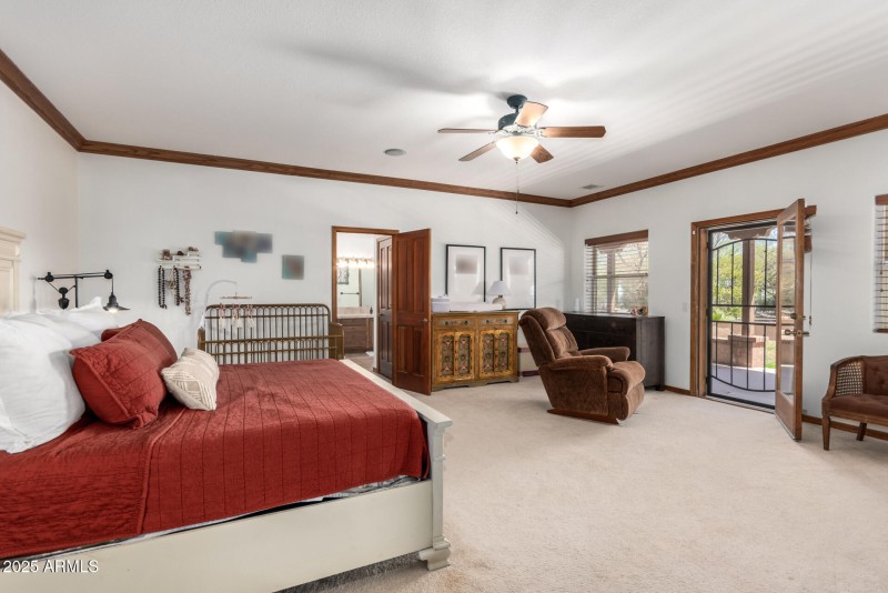 Primary Suite From View at Double Doors