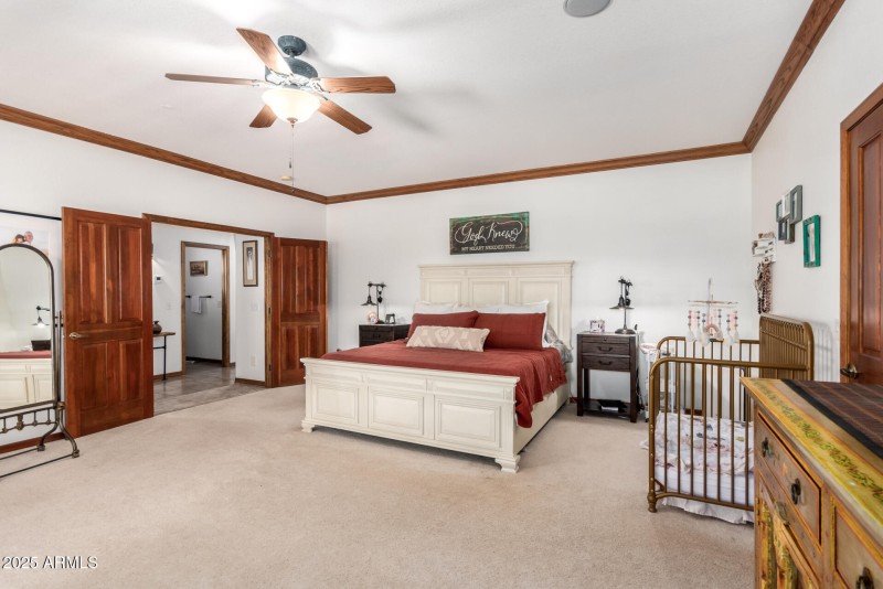 View Of Natural Wood Double Door Entry