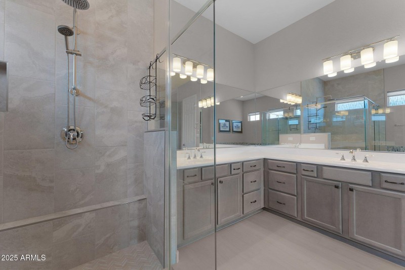 Large walk-in shower