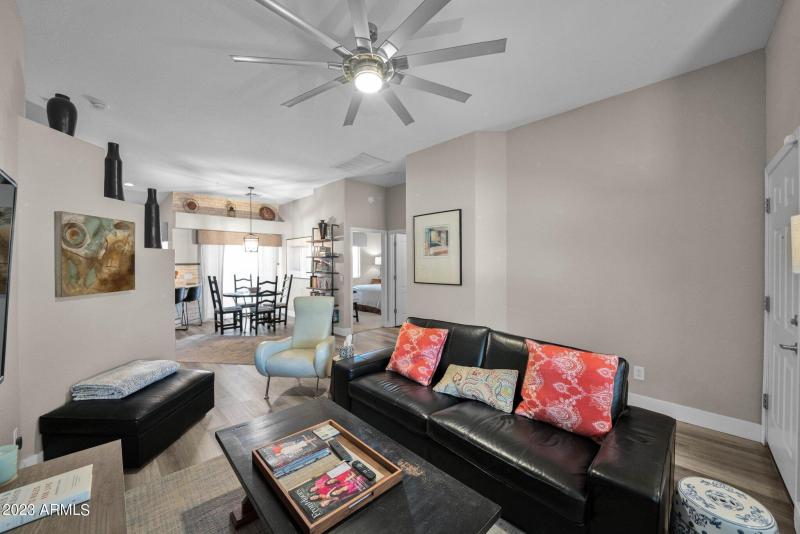 Living room to Kitchen