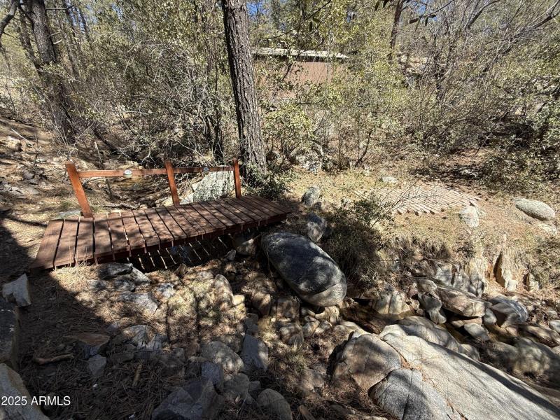 Creek under the bridge