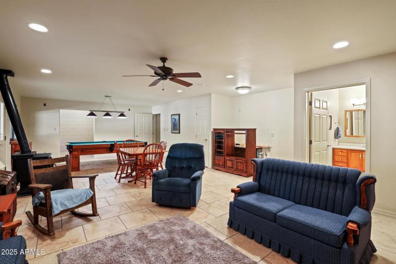 Living area basement