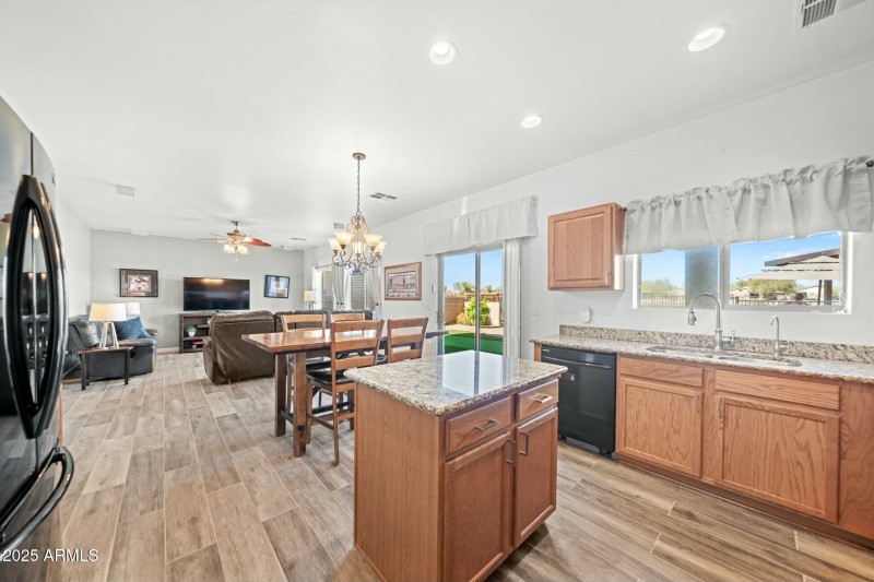 KITCHEN OPEN TO GREAT ROOM