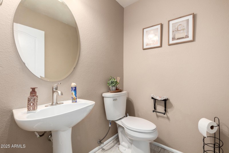 Downstairs half bath