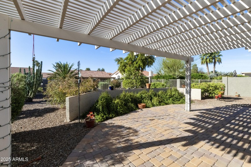 Extended pergola