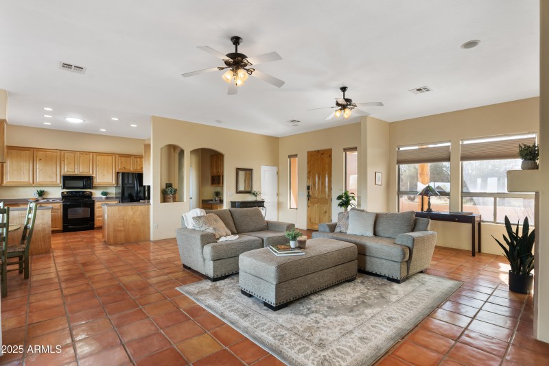 spacious living area