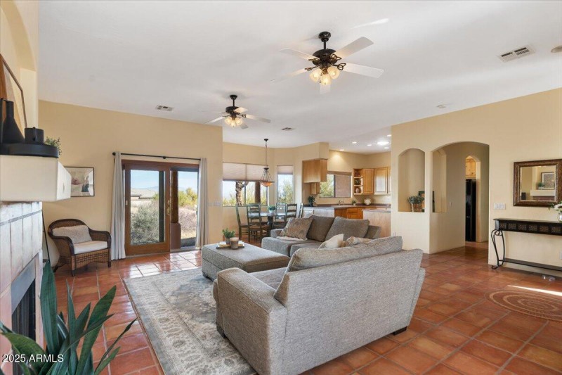 spacious living area