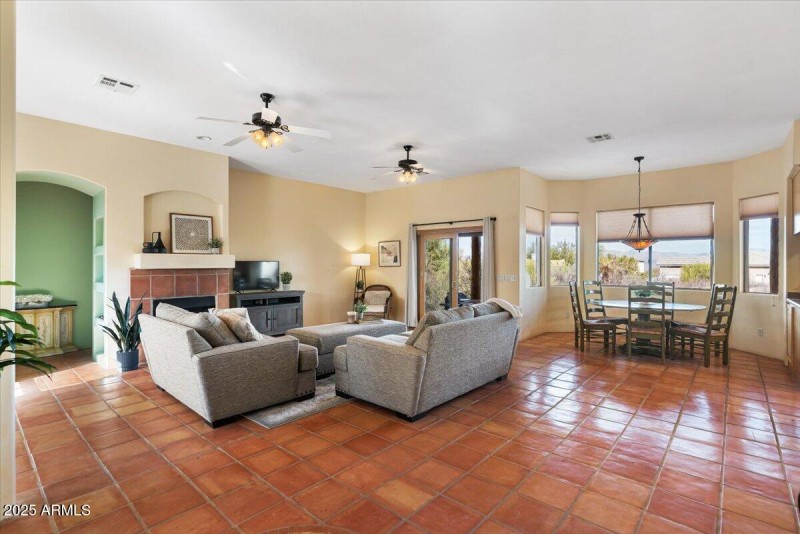 spacious living area