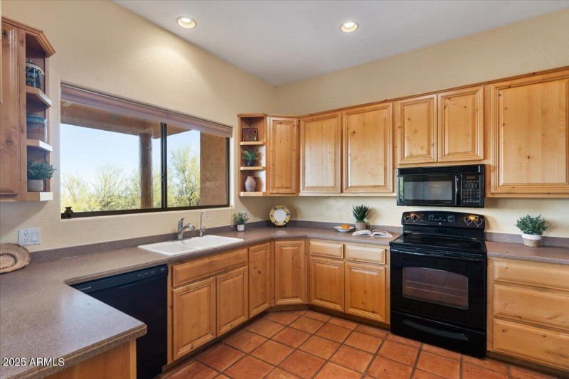 large kitchen with tons of storage