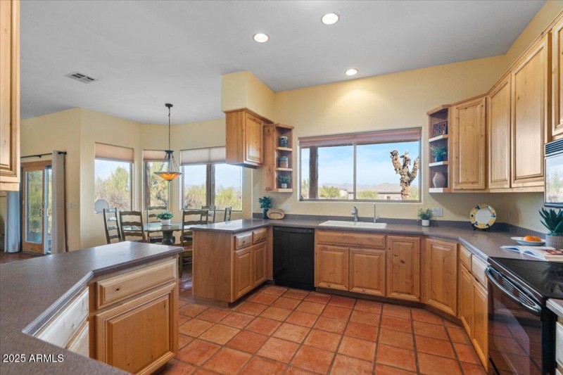 views even from the kitchen