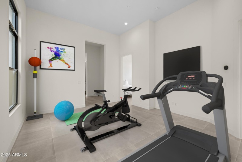 Virtually Staged GYM DEN