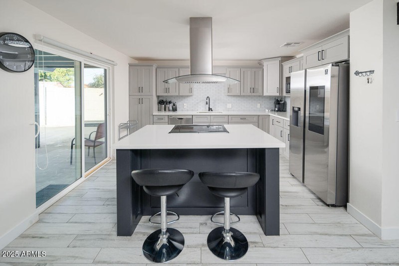 Kitchen from living room