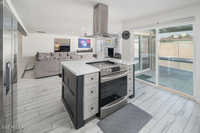 Living area from kitchen