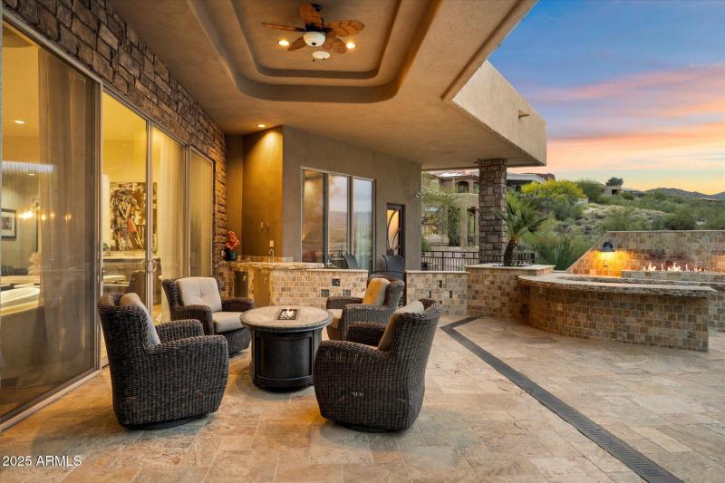 Sunset Patio with Fire Feature