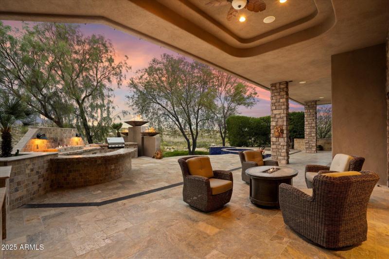 Outdoor Living with Fireplace