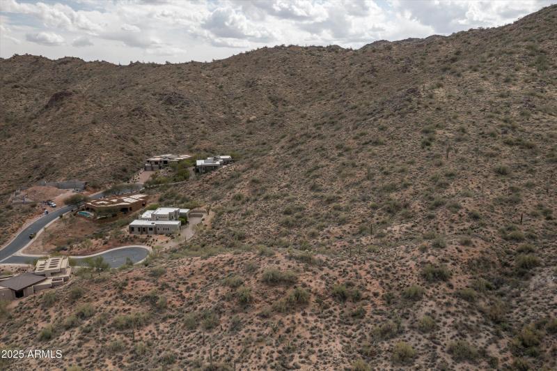 Aerial from back to front