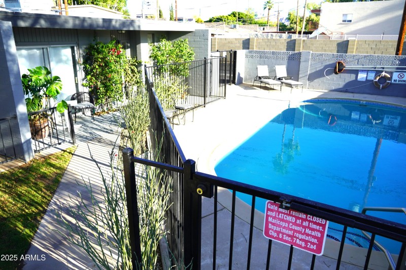 Front Elevated with pool