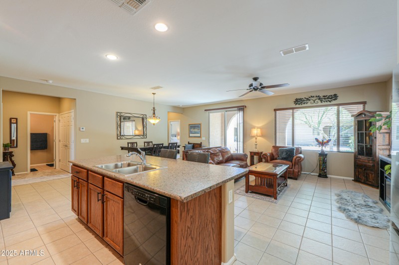 Kitchen to Great room